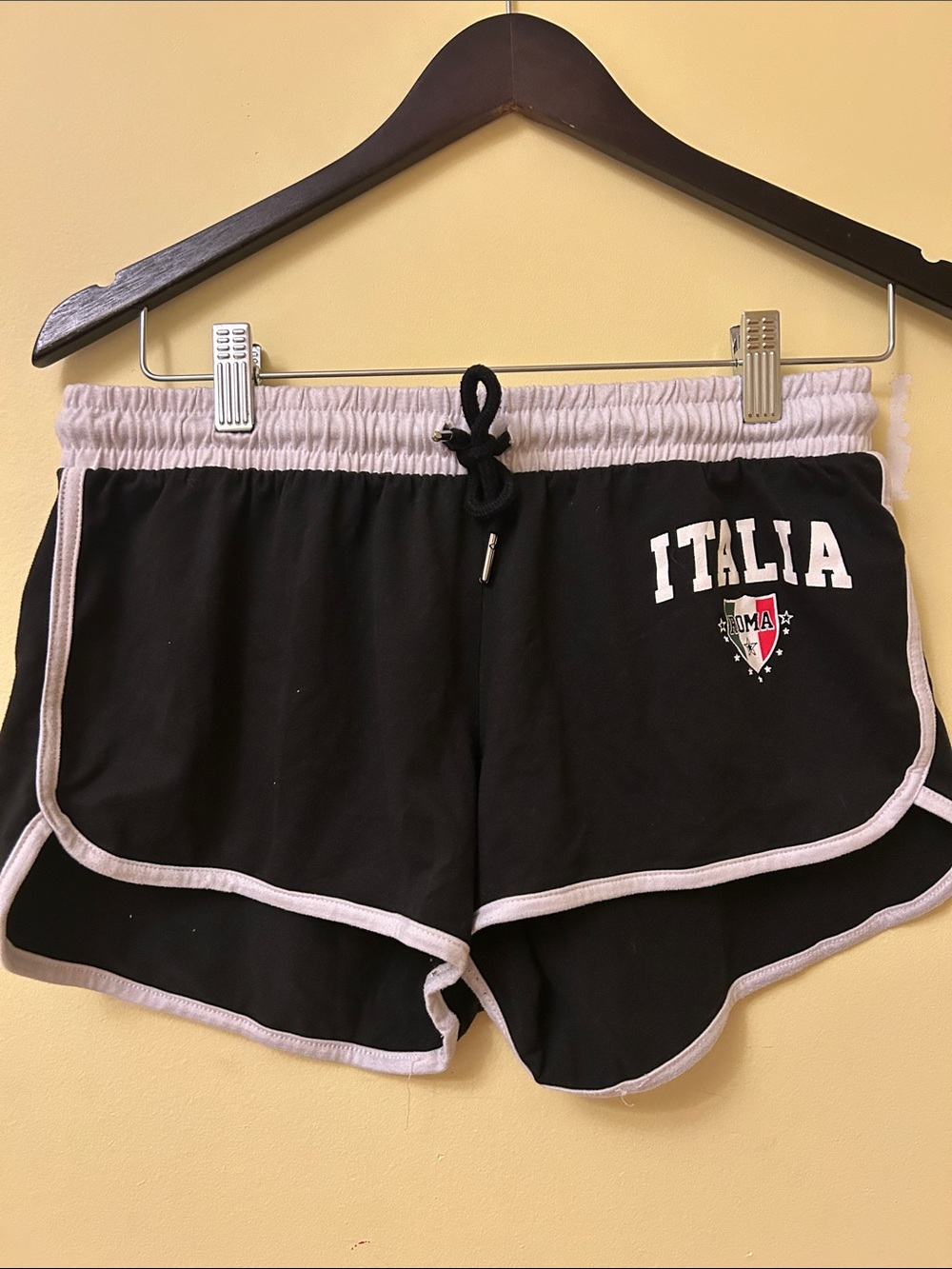 Italia Womens Shorts - Black